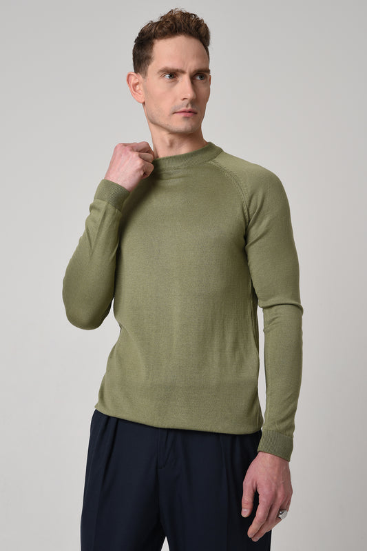 Crew Neck Slim Fit Knitwear Sweater