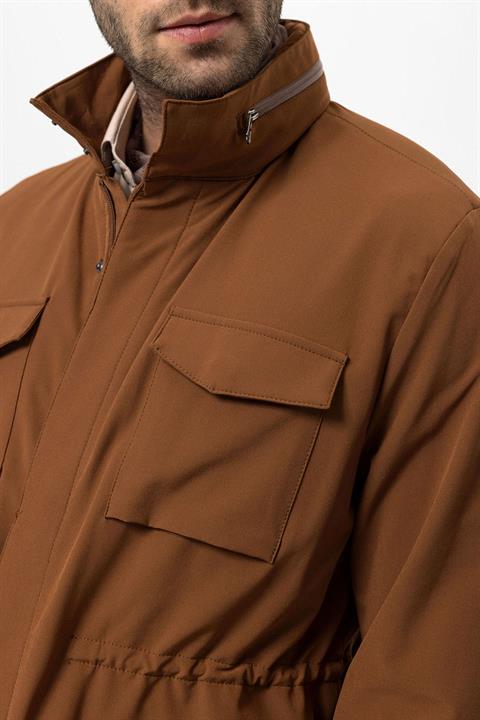 High Collar Safari Men's Coat