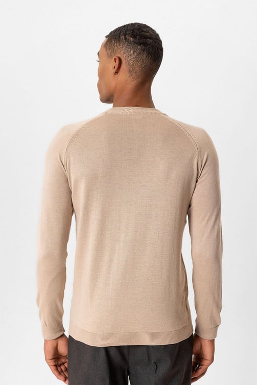 Crew Neck Slim Fit Knitwear Sweater