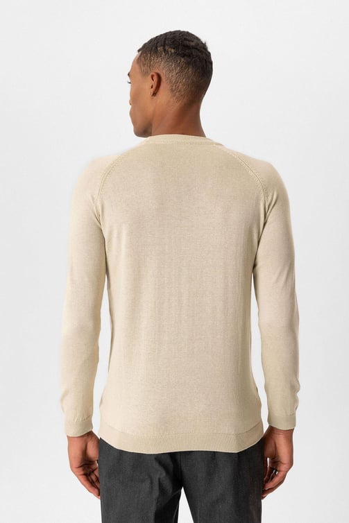 Crew Neck Slim Fit Knitwear Sweater