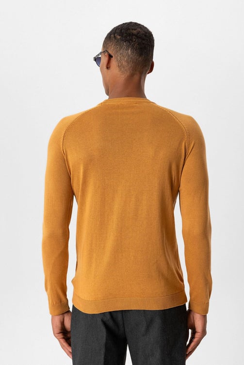 Crew Neck Slim Fit Knitwear Sweater