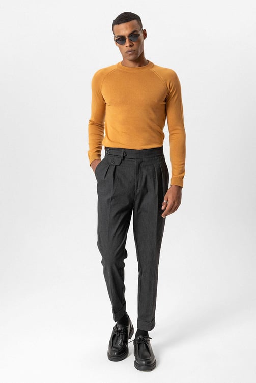 Crew Neck Slim Fit Knitwear Sweater