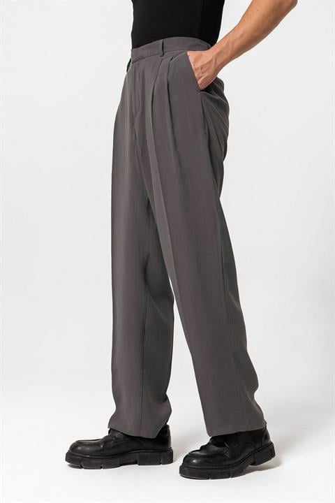 High Waist Pleated Baggy Men's Pants