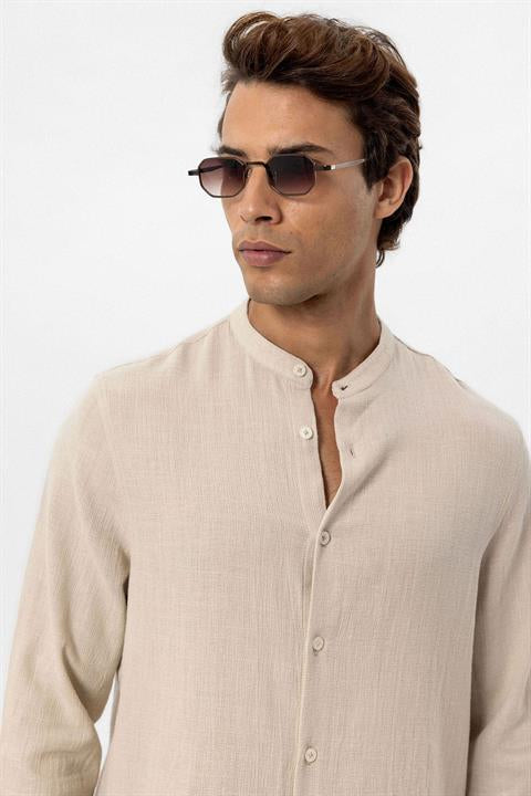 Judge Collar Woven Men's Shirt