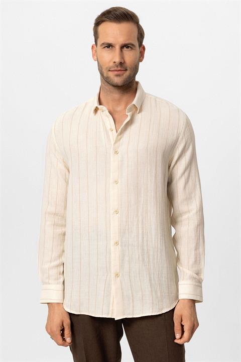 Slim Fit Striped Men's Shirt