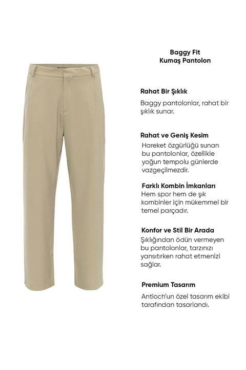 High Waist Baggy Men's Trousers