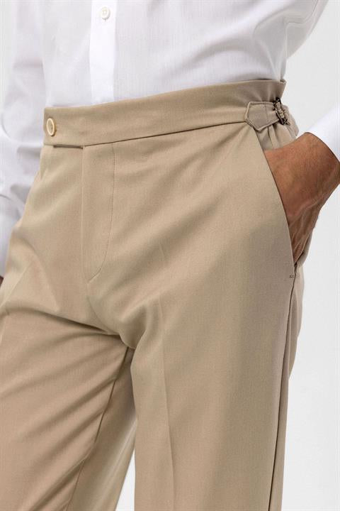 High Waist Regular Fit Men's Pants