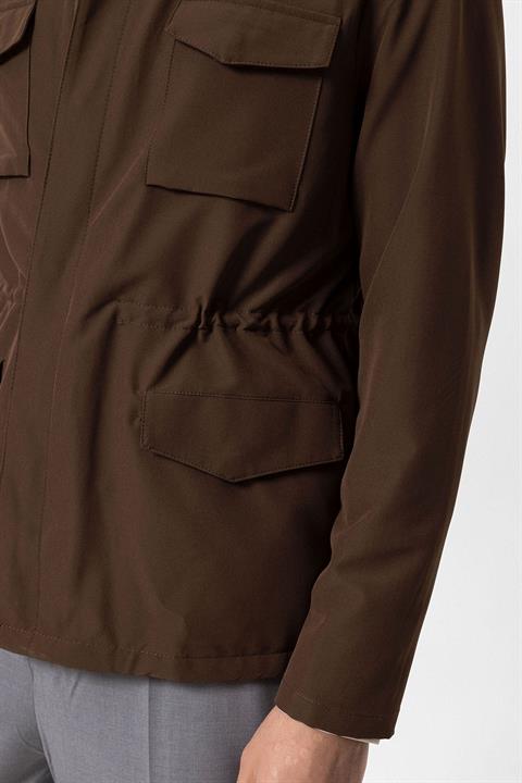 High Collar Safari Men's Coat