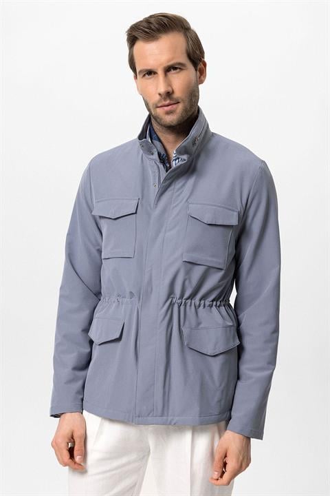 High Collar Safari Men's Coat