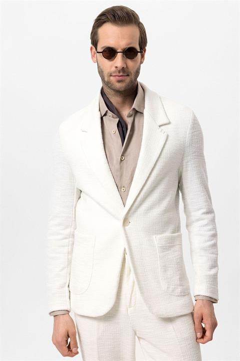 Textured Unlined Men's Jacket