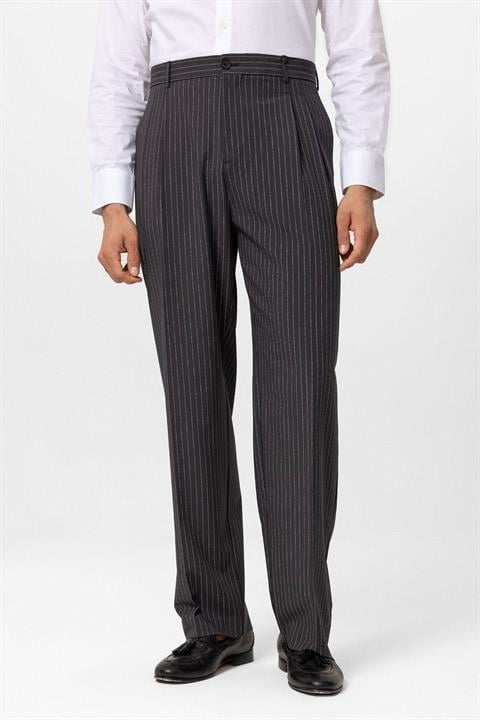 High Waist Relax Fit Striped Men's Pants