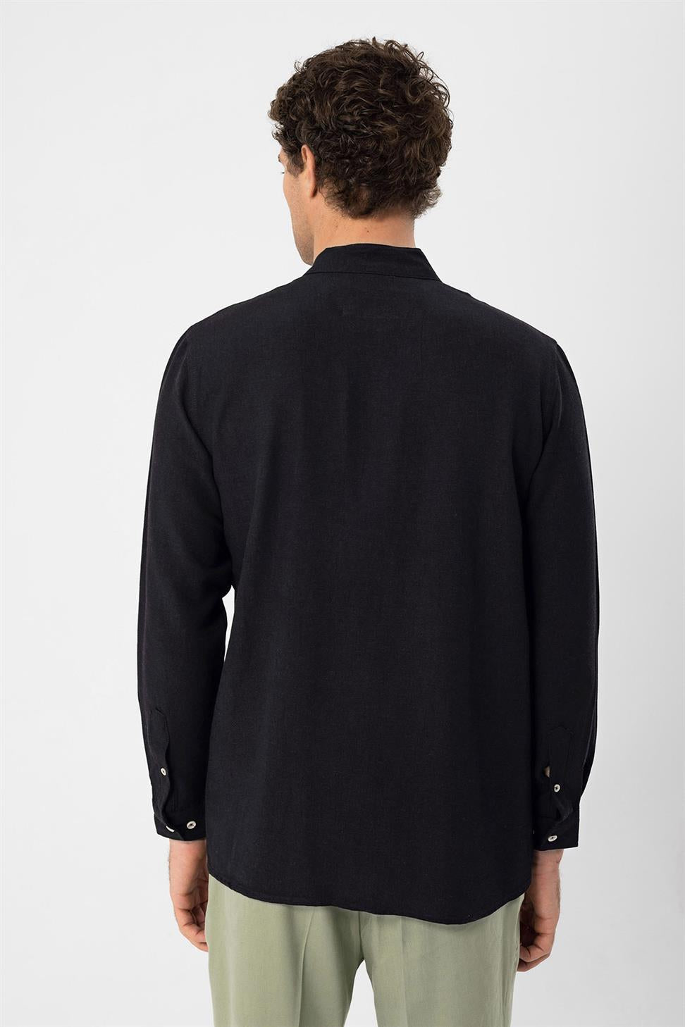 Judge Collar Long Sleeve Men's Shirt