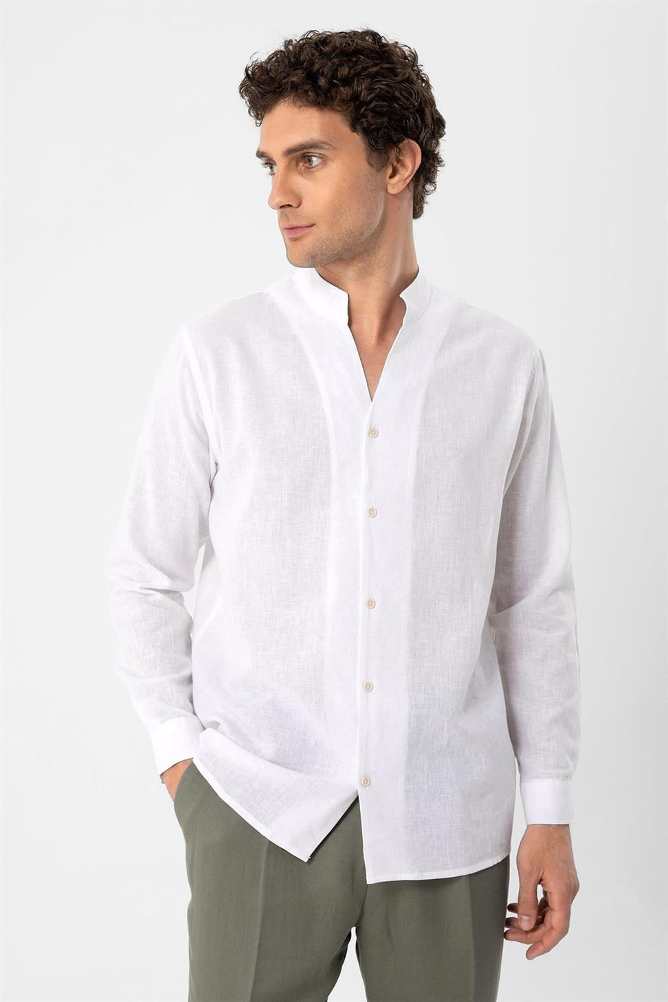 Judge Collar Long Sleeve Men's Shirt