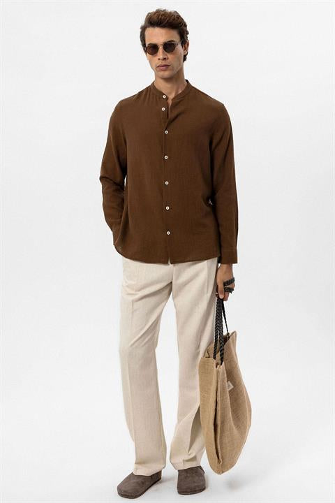 Judge Collar Woven Men's Shirt