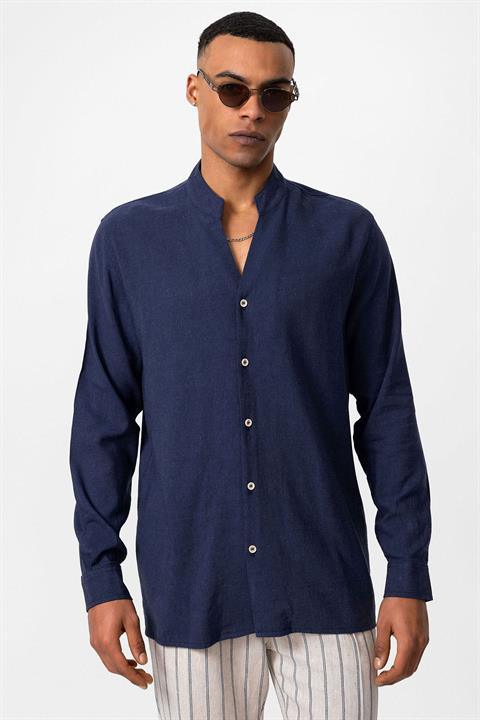 Judge Collar Long Sleeve Men's Shirt