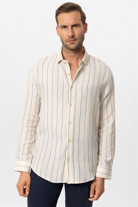 Slim Fit Striped Men's Shirt