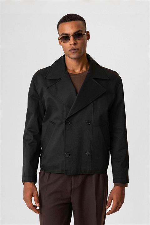 Crop Fit Men's Trench Coat