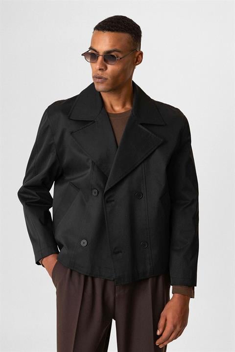 Crop Fit Men's Trench Coat