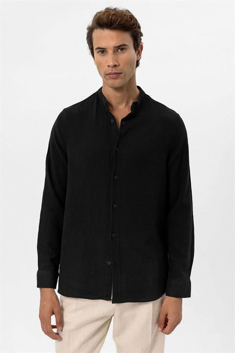 Judge Collar Woven Men's Shirt