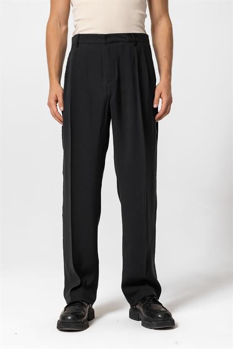 High Waist Pleated Baggy Men's Pants