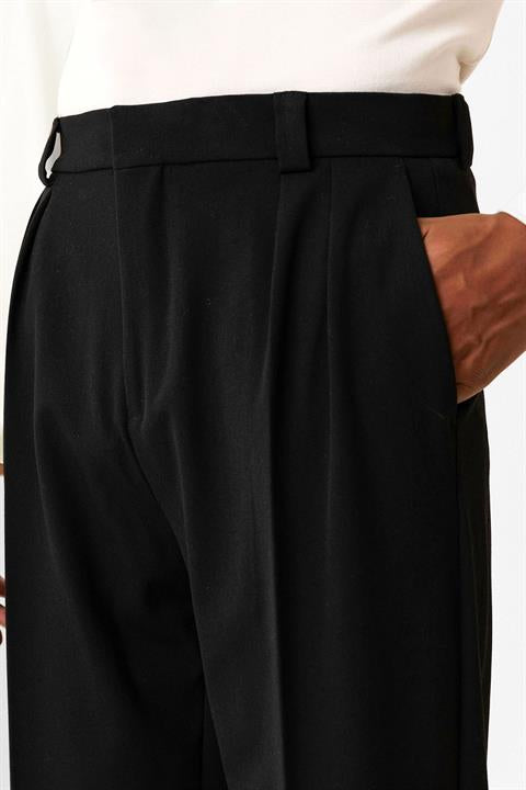 High Waist Pleated Relaxed Fit Baggy Men's Pants