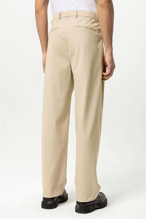 High Waist Pleated Comfortable Fit Men's Trousers