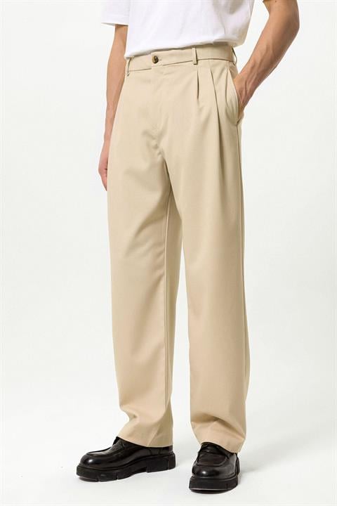 High Waist Pleated Comfortable Fit Men's Trousers